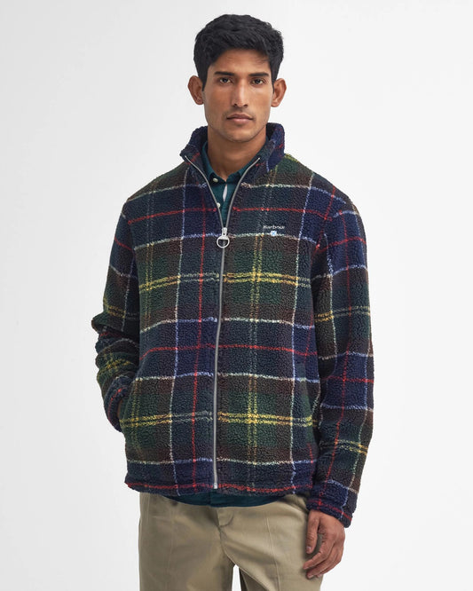 Barbour Jacket Man Tartan Fleece Zip