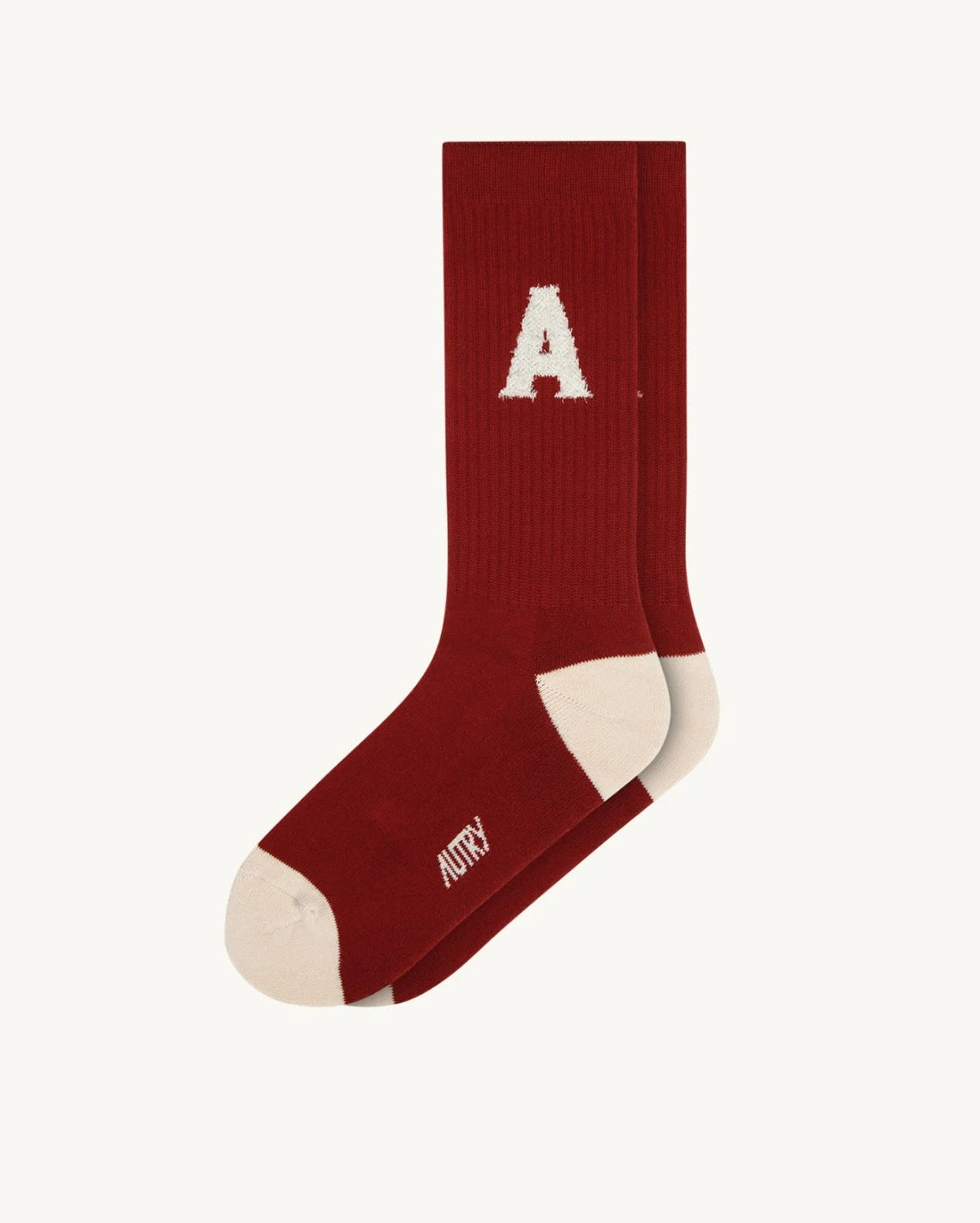 Autry Wear/Socks Unisex Big A Ruby/Alabaster
