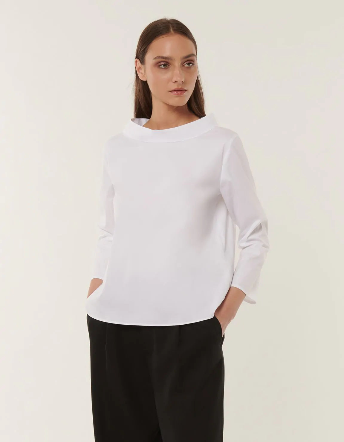 Xacus Shirt Woman Stretch White