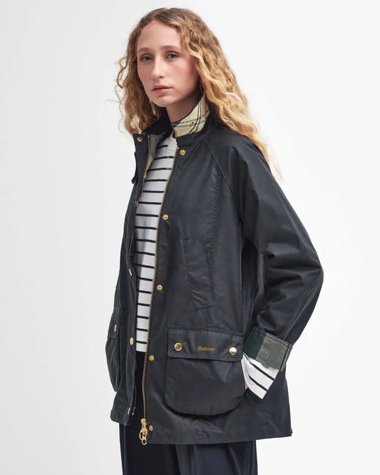 Barbour Jacket Woman Modern Beadnell Wax Sage