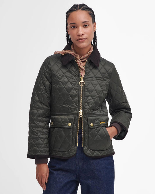 Barbour Jacket Woman Beadnell Quilt Sage