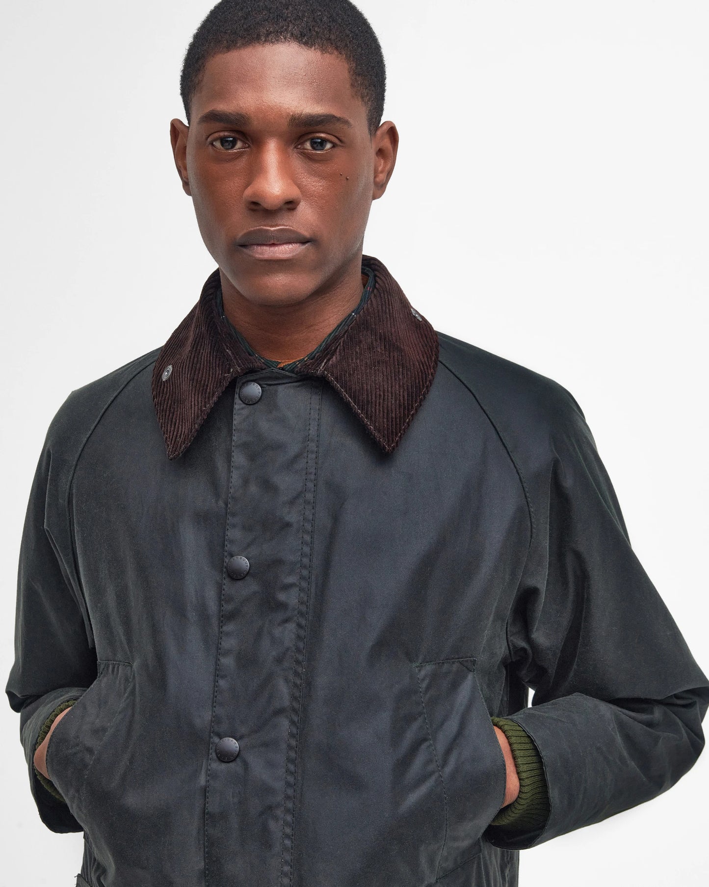 Barbour Jacket Man Bedale Wax Sage