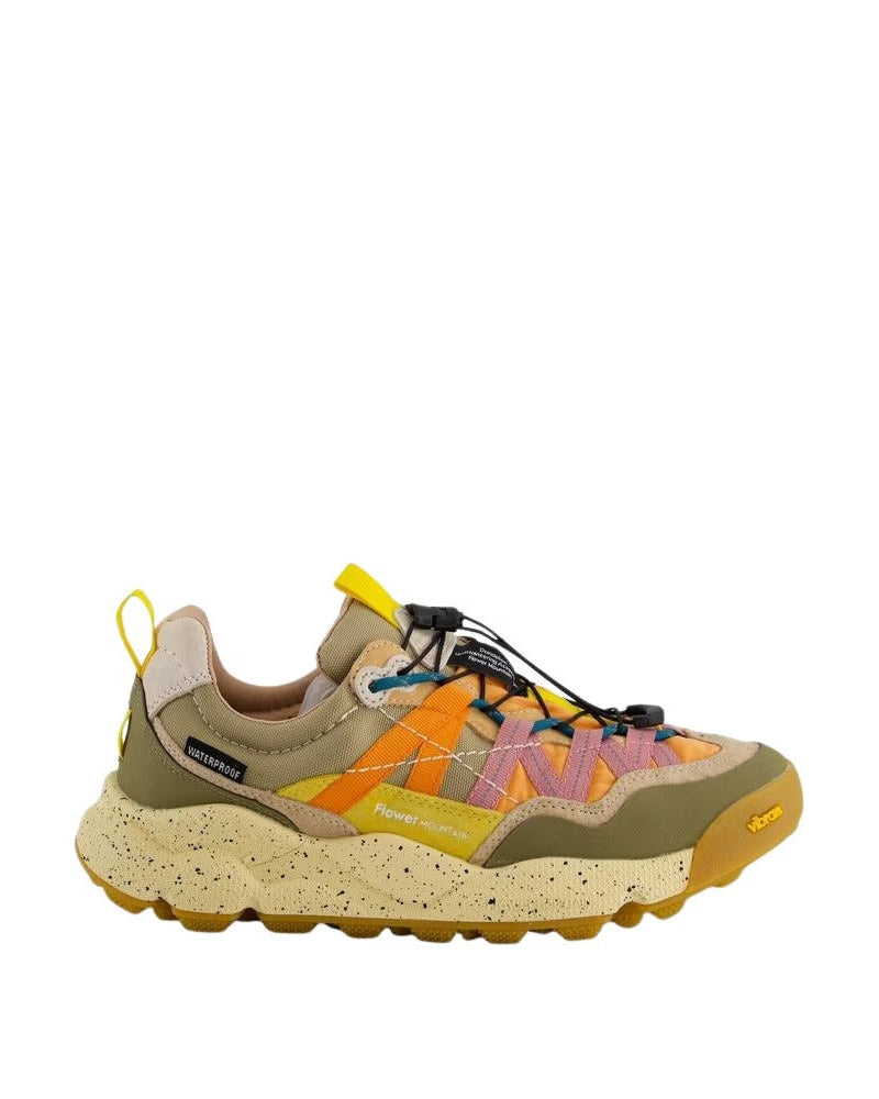 Flower Mountain Iwano 2 Suede/Nylon/Fabric Taupe/Grey/Yellow