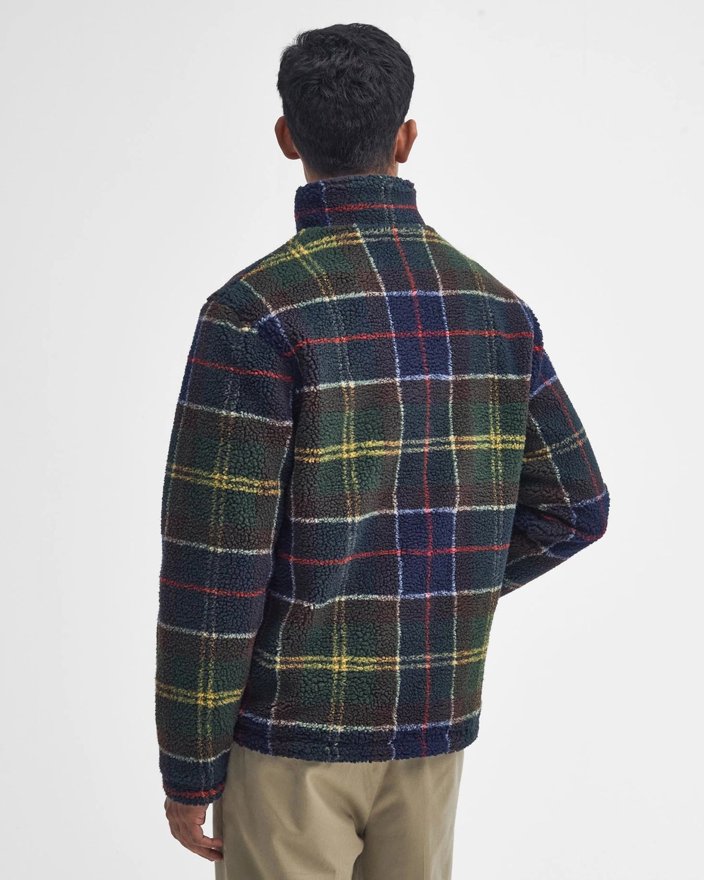 Barbour Jacket Man Tartan Fleece Zip