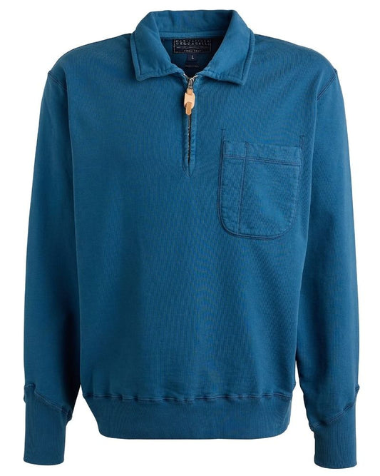 Manifattura Ceccarelli Sweatshirt Man Polo Zip Light Blue