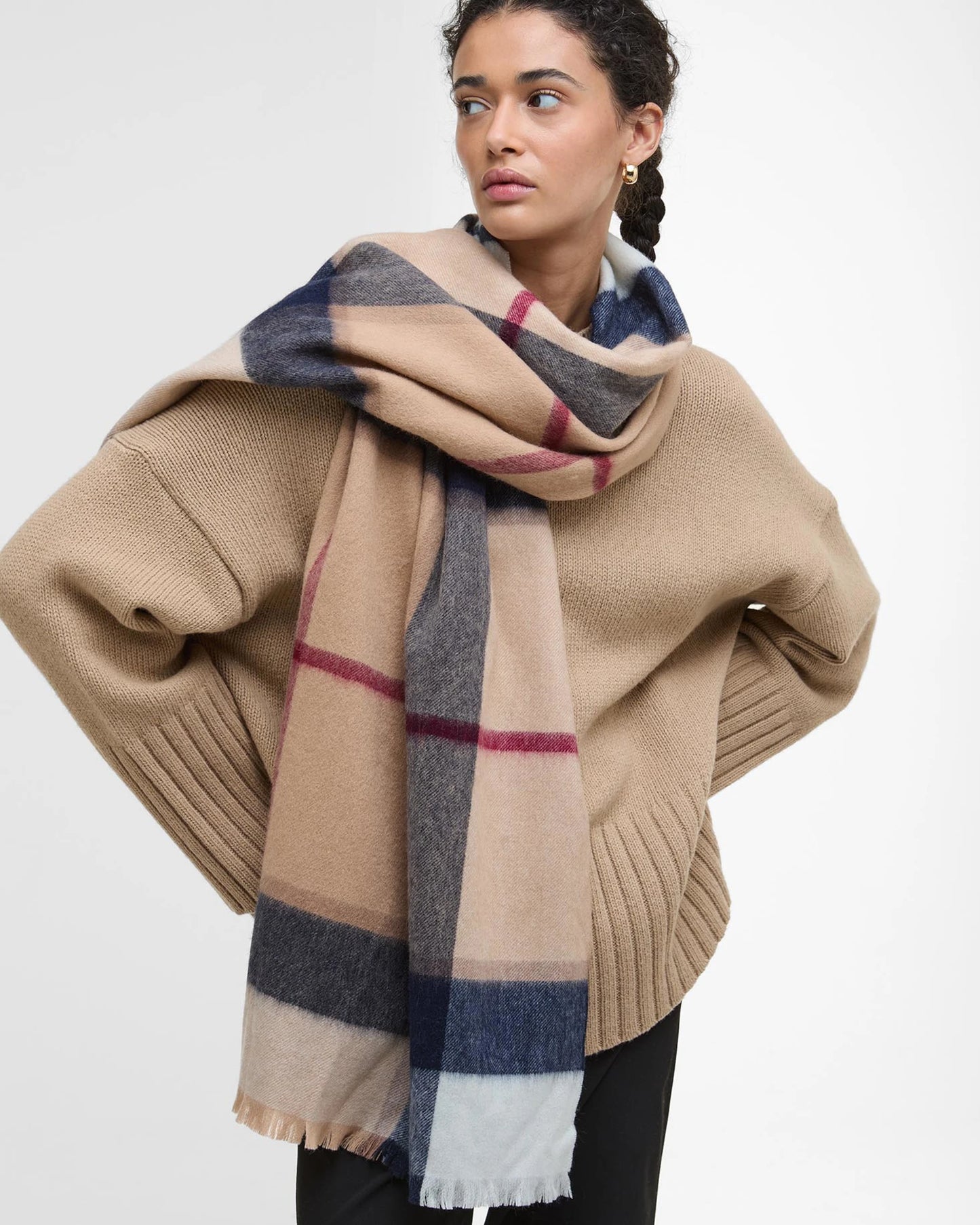Barbour Scarf Rosefield Hessian Tartan