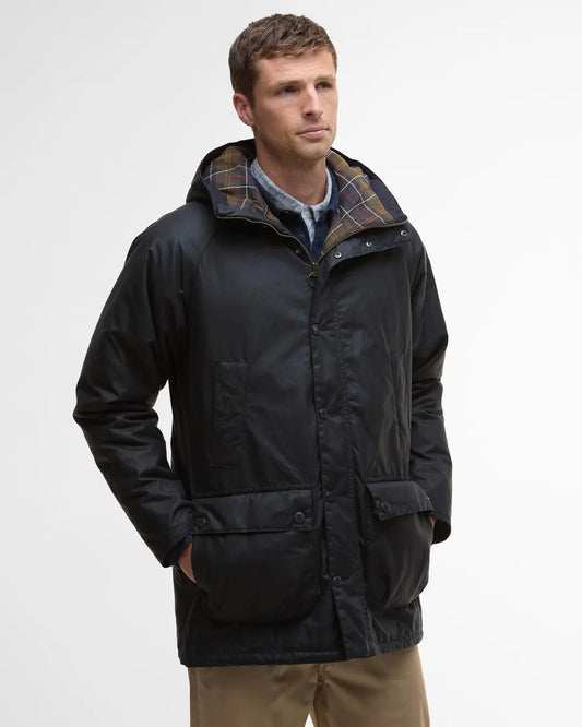 Barbour Jacket Man Bedale Parka Wax Olive