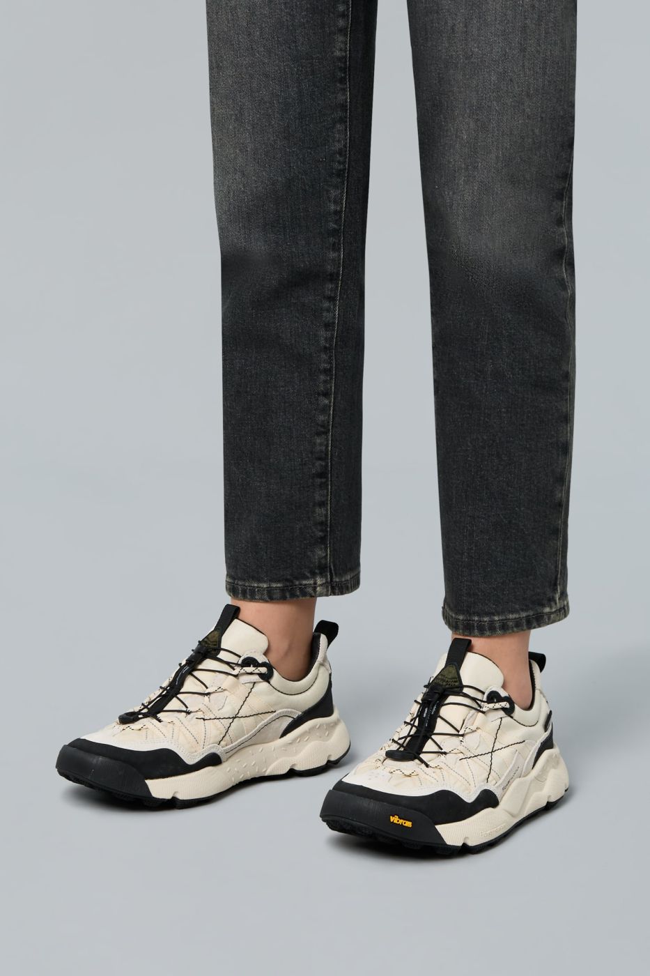 Flower Mountain Iwano 2 Suede/Nylon/Fabric White/Black Sneakers
