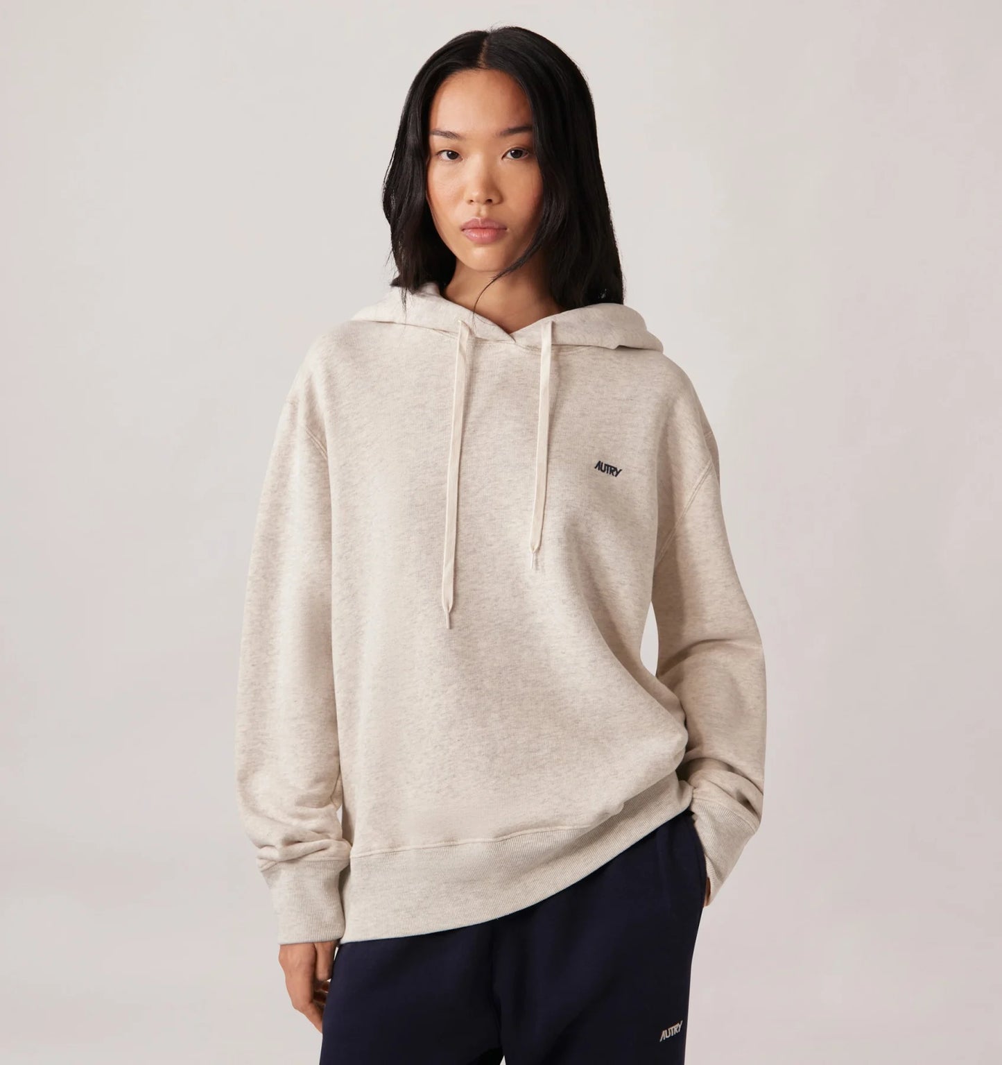 Autry Wear/Sweatsweater Woman Hoodie Grey Melange