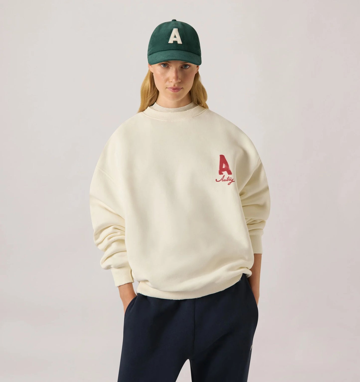 Autry Wear/Sweatshirt Unisex Jersey Alabaster
