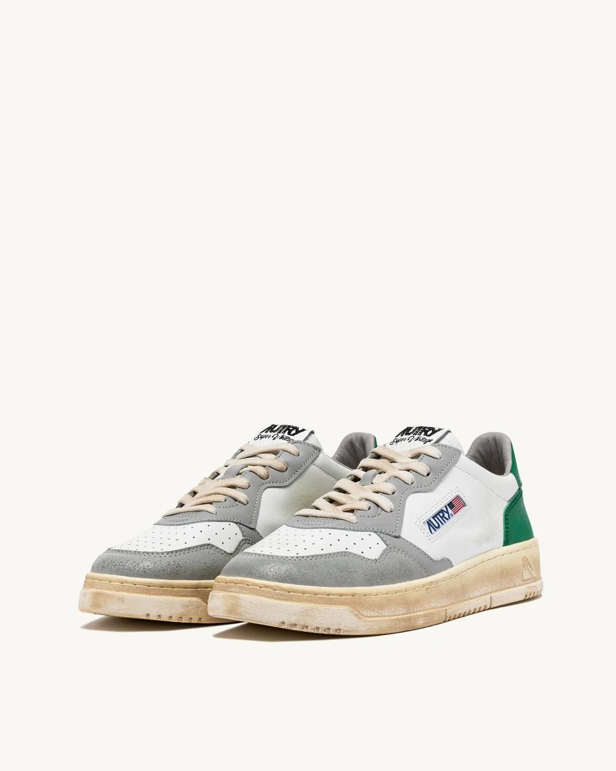 Autry SV02 White/Grn/Gray sneakers