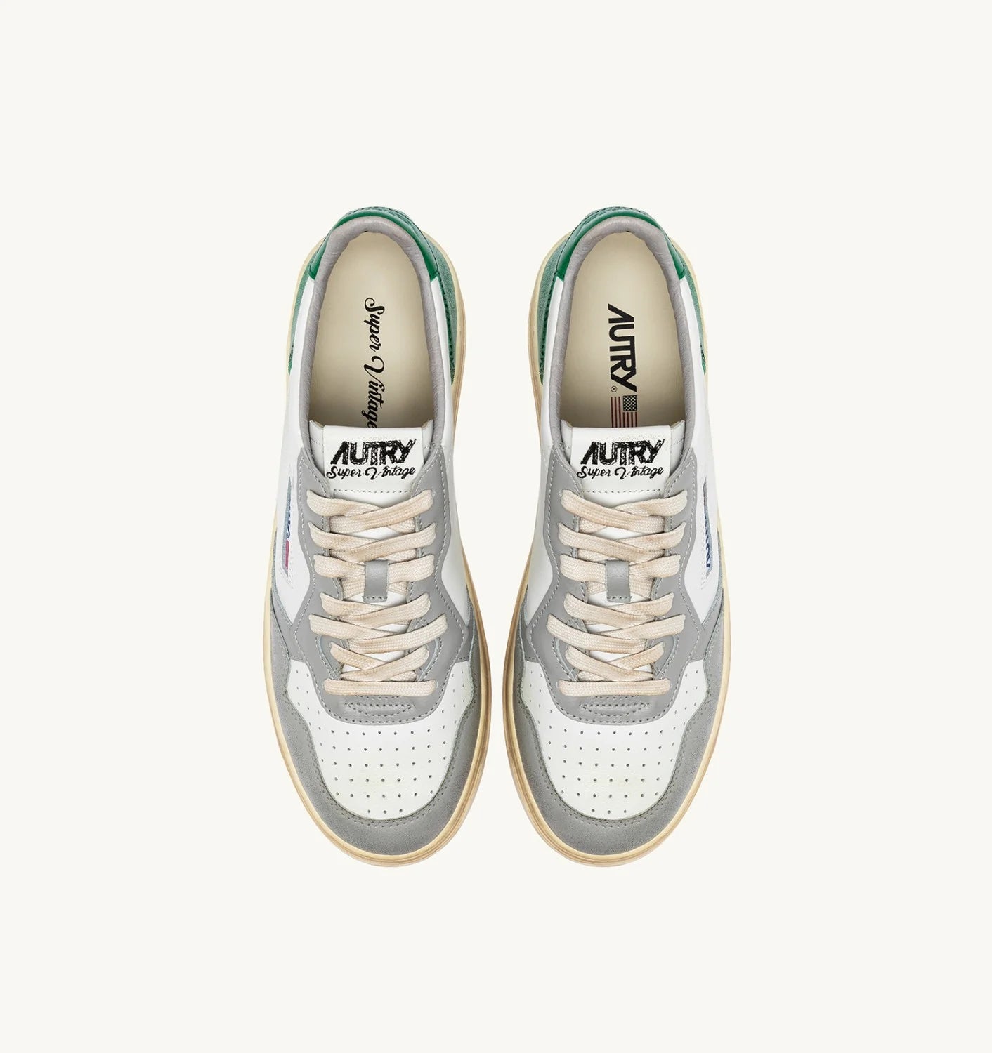 Autry SV02 White/Grn/Gray sneakers