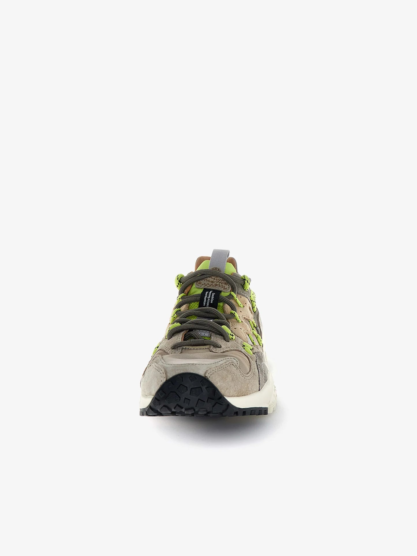 Flower Mountain Yamabushi Suede/Nylon Ristop Taupe/Lime