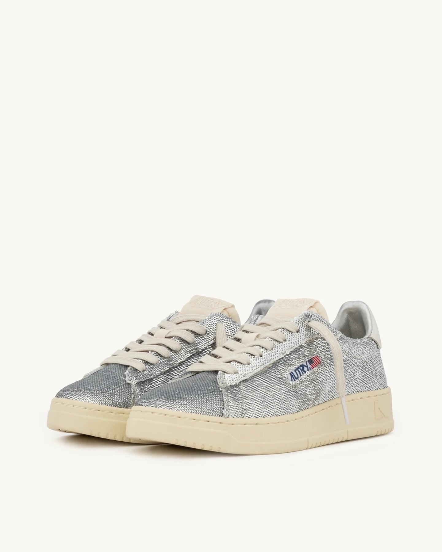 Autry TI05 Sparkling Sneakers Silver