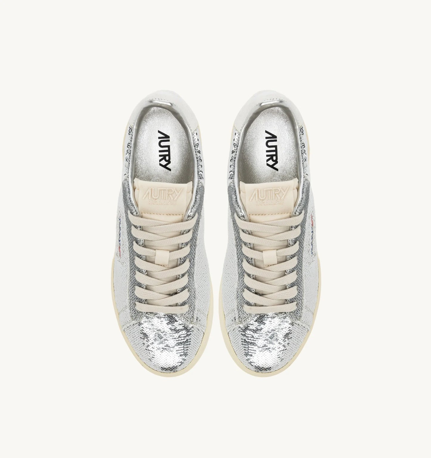Autry TI05 Sparkling Sneakers Silver