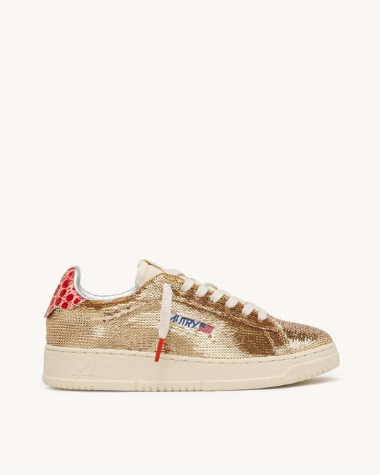 Autry TI03 Sparkling Sneakers Platinum