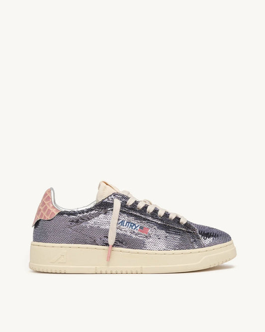Autry TI02 Sparkling Sneakers Steel