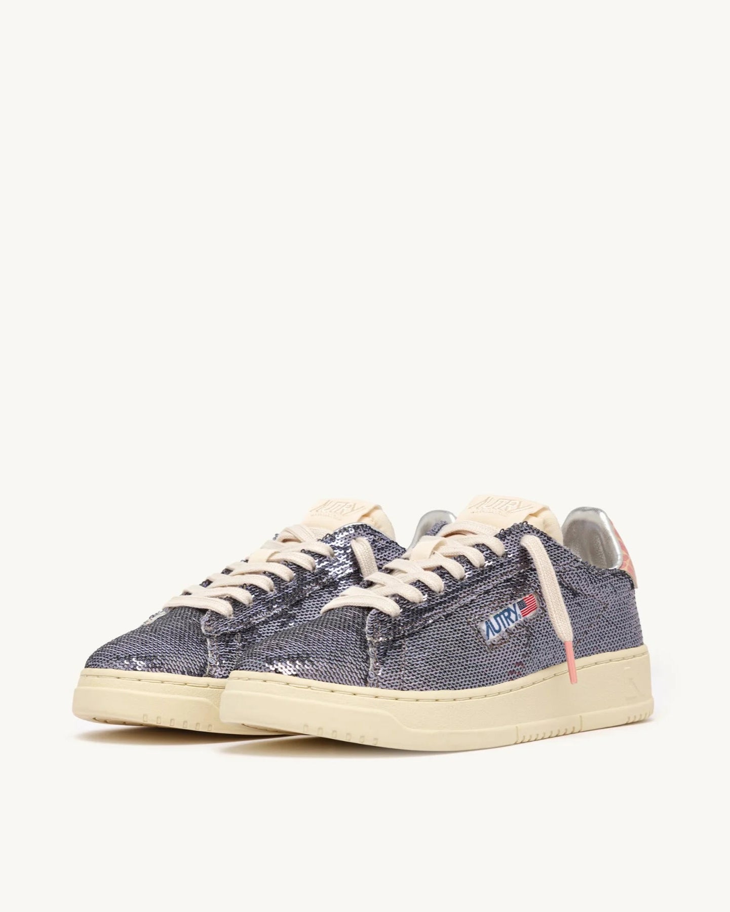 Autry TI02 Sparkling Sneakers Steel