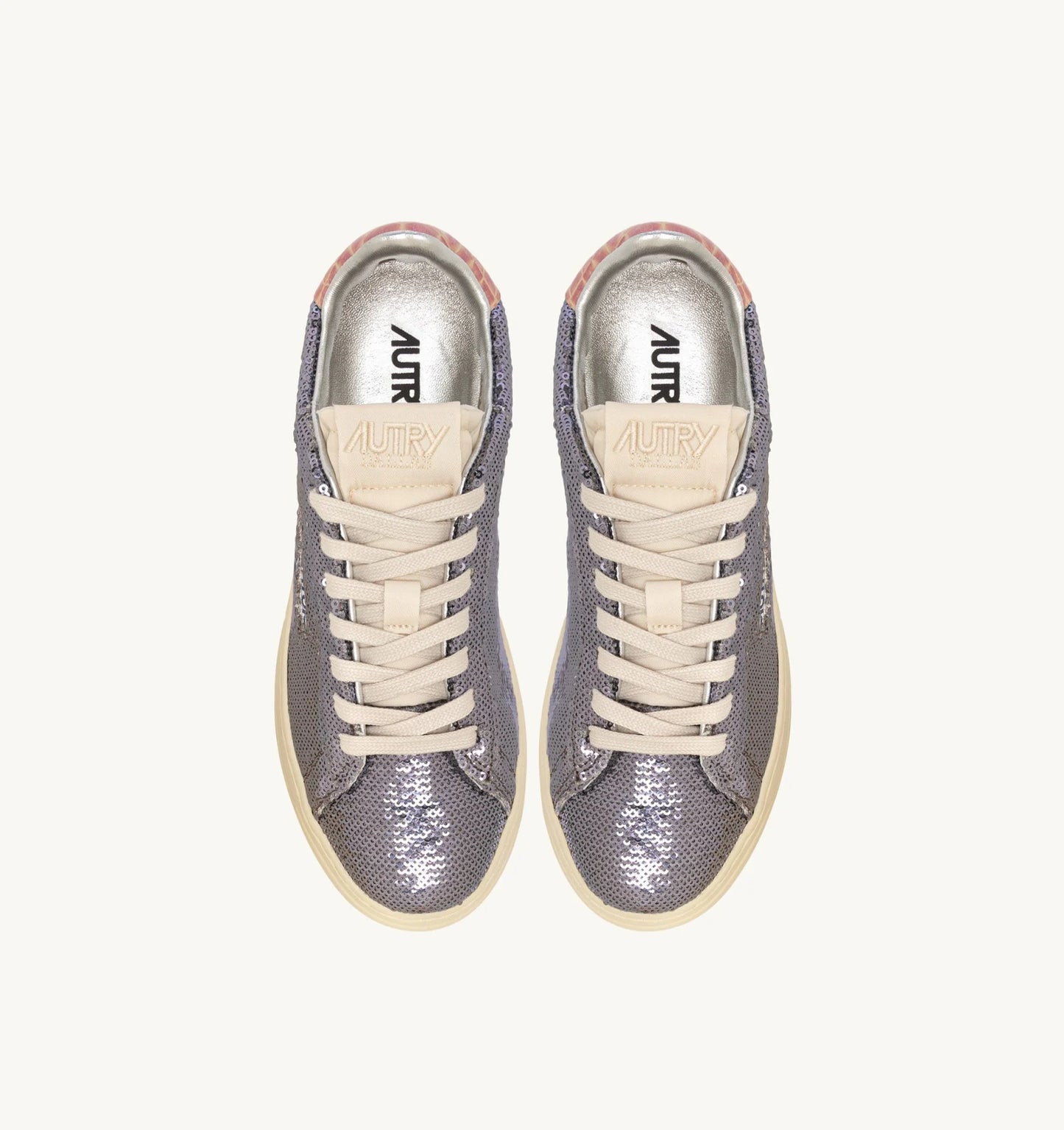 Autry TI02 Sparkling Sneakers Steel