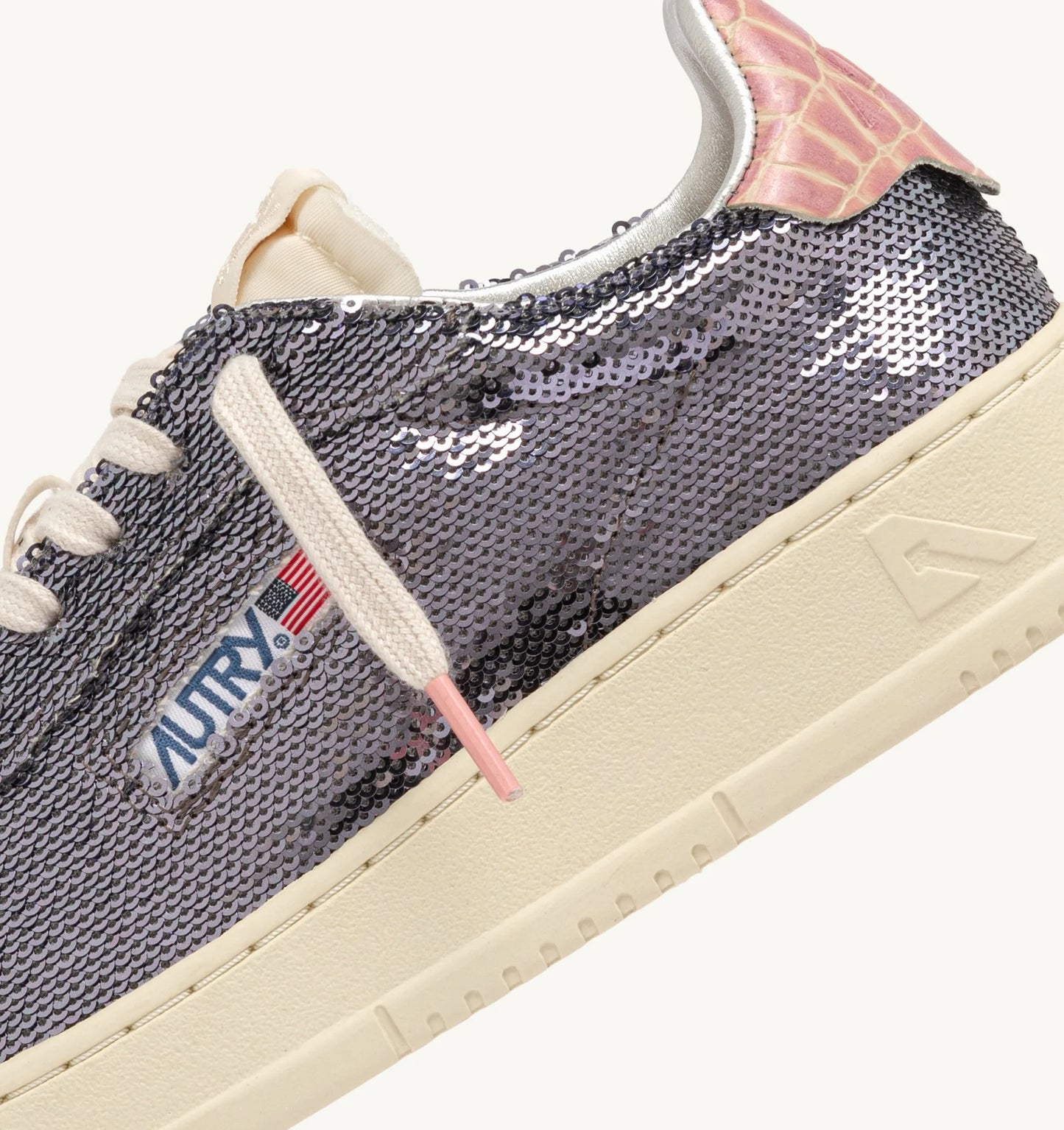 Autry TI02 Sparkling Sneakers Steel