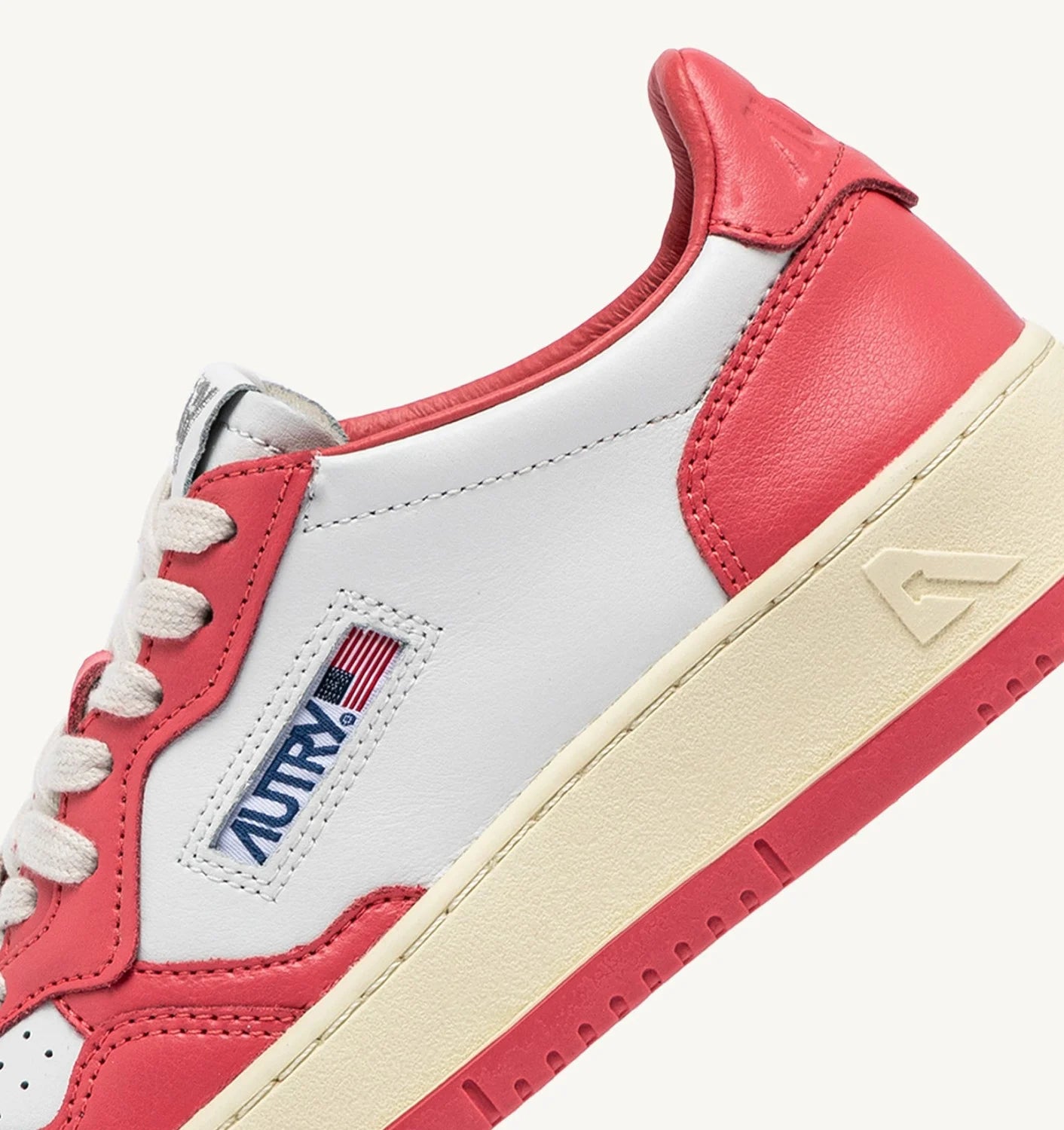 Autry WB55 White/Tearose Bicolor Sneakers