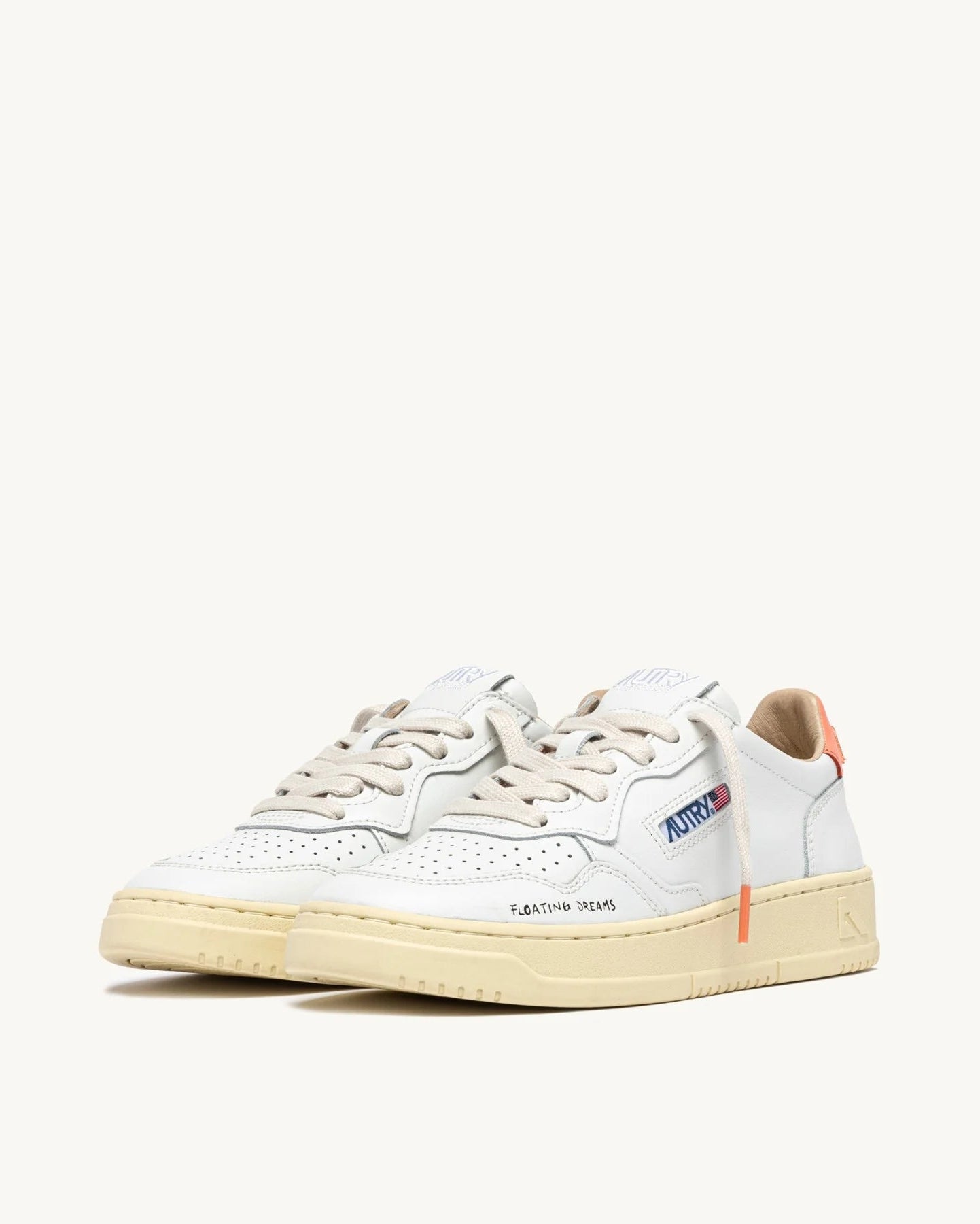 Autry DL03 White/Peach Pink sneakers