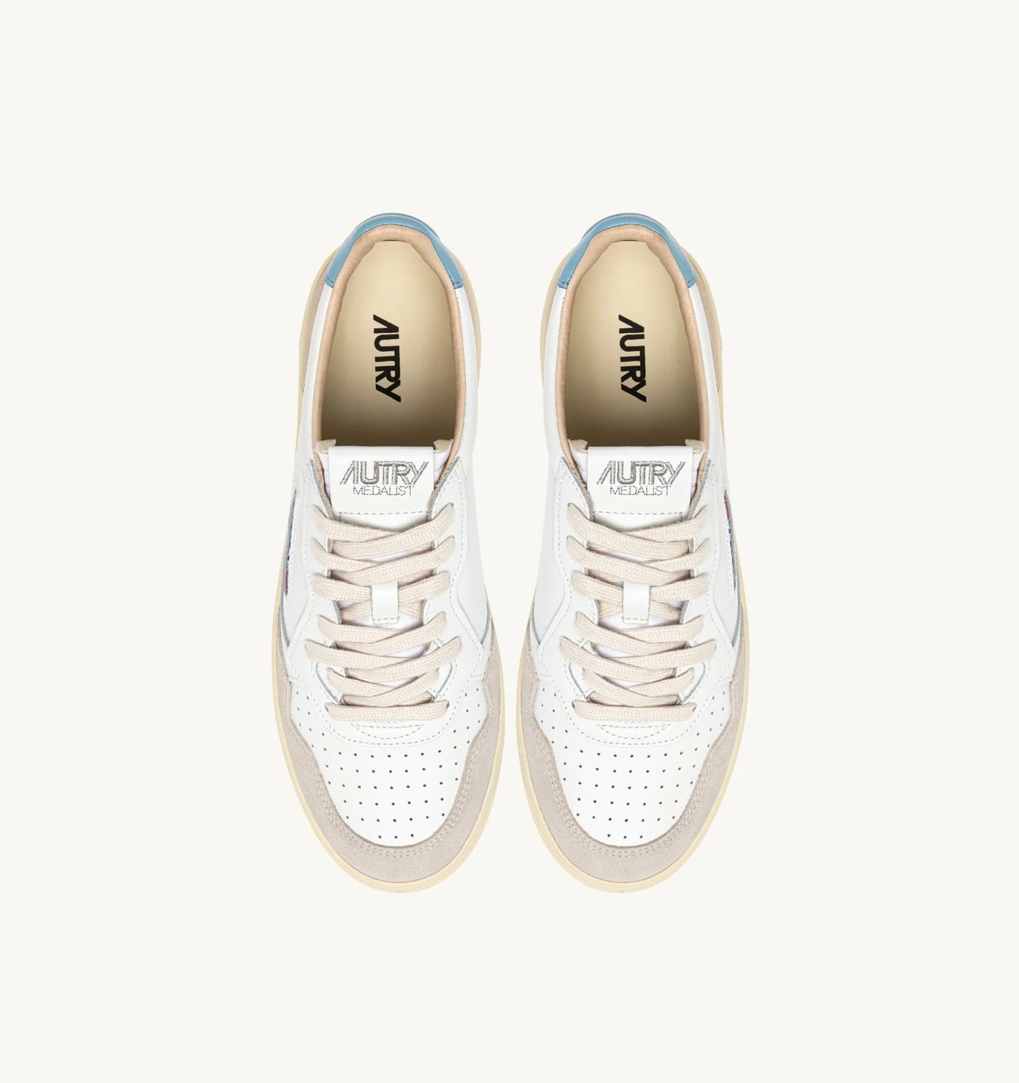 Autry LS12 White/Forget Me Not sneakers