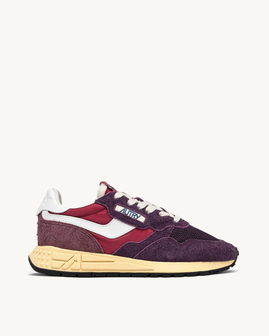 Autry 3T01 Suede/Net Tricolor Amarone/Plum sneakers