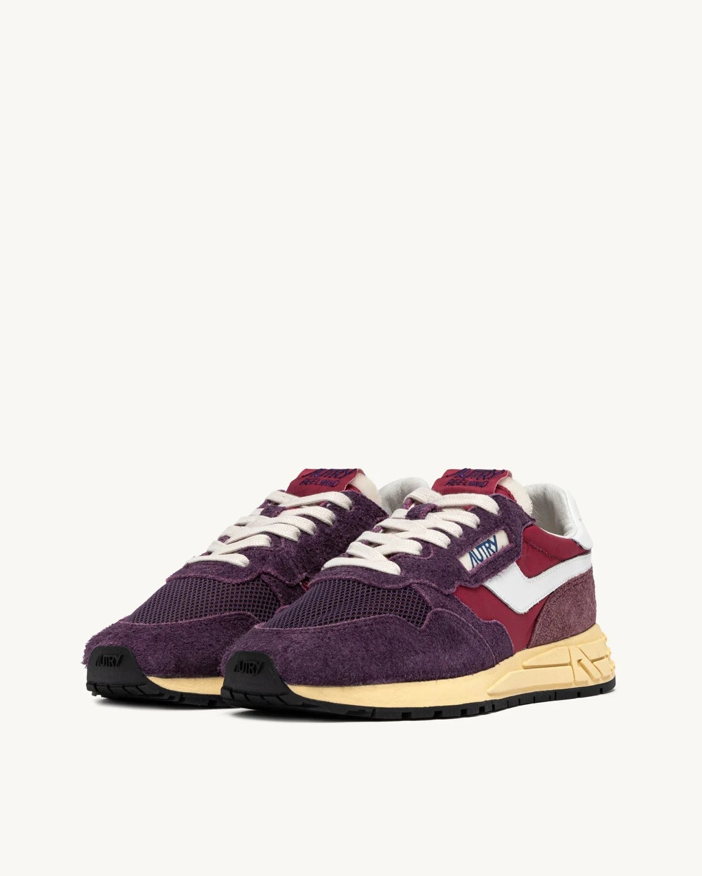 Autry 3T01 Suede/Net Tricolor Amarone/Plum sneakers