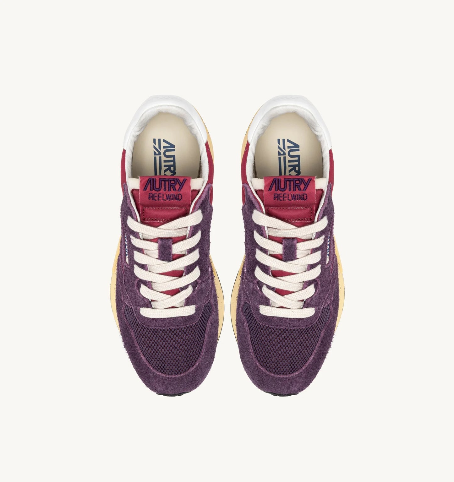 Autry 3T01 Suede/Net Tricolor Amarone/Plum sneakers