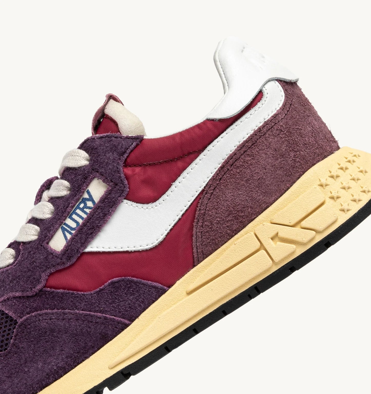 Autry 3T01 Suede/Net Tricolor Amarone/Plum sneakers