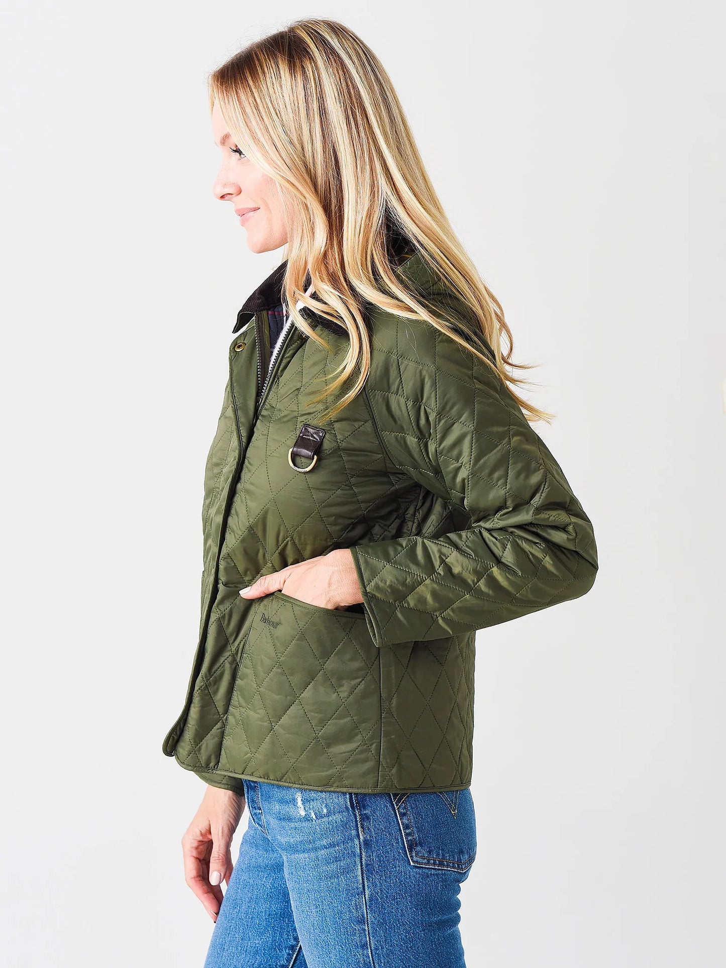 Barbour Jacket Woman Tobymory Quilt Olive