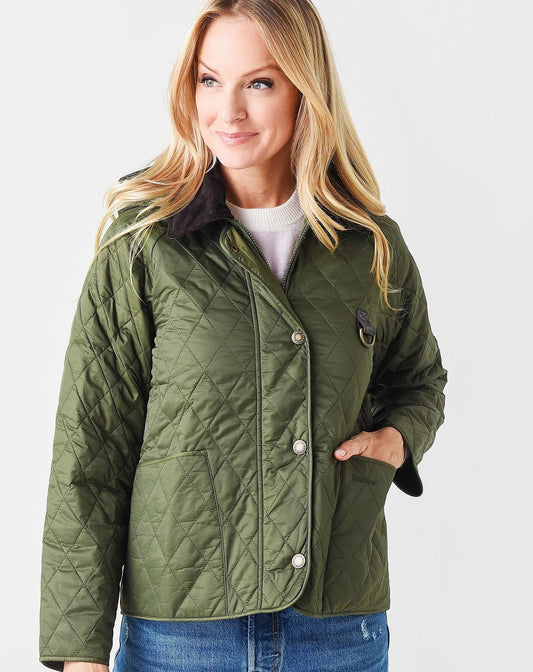 Barbour Jacket Woman Tobymory Quilt Olive