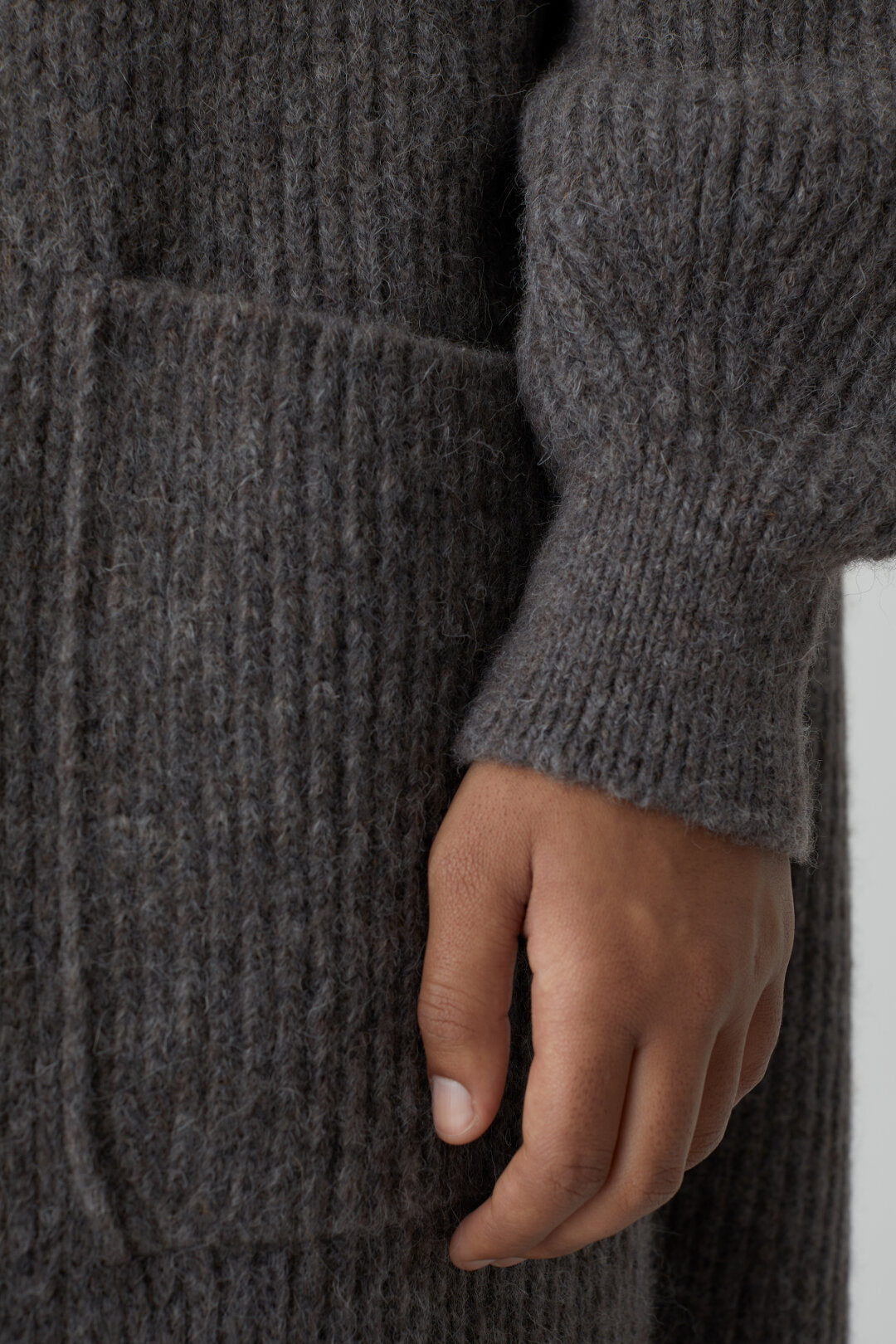 Closed Sweater Woman Open Cardigan Long Sleeve