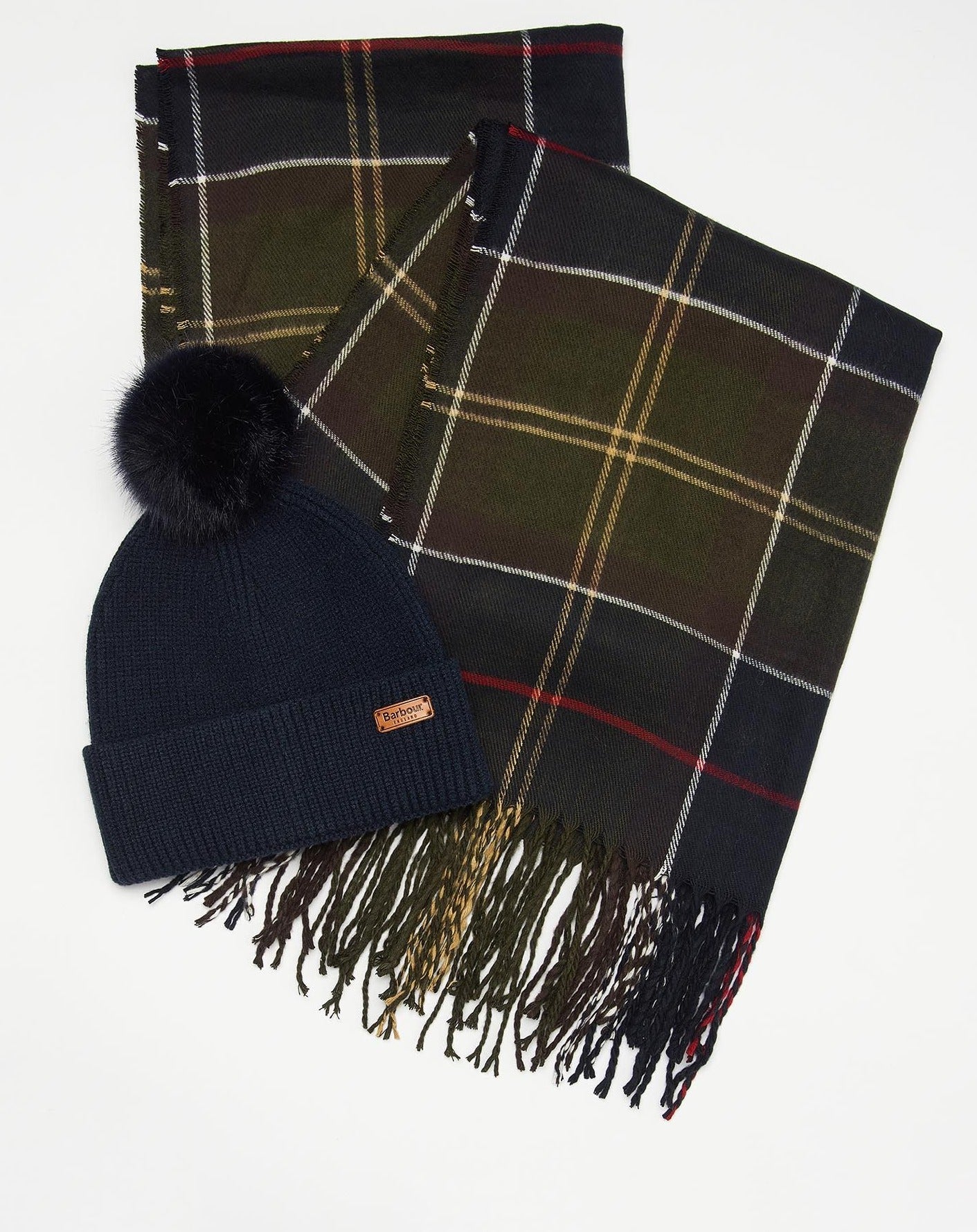Barbour Scarf & Dover Beanie Gift Classic