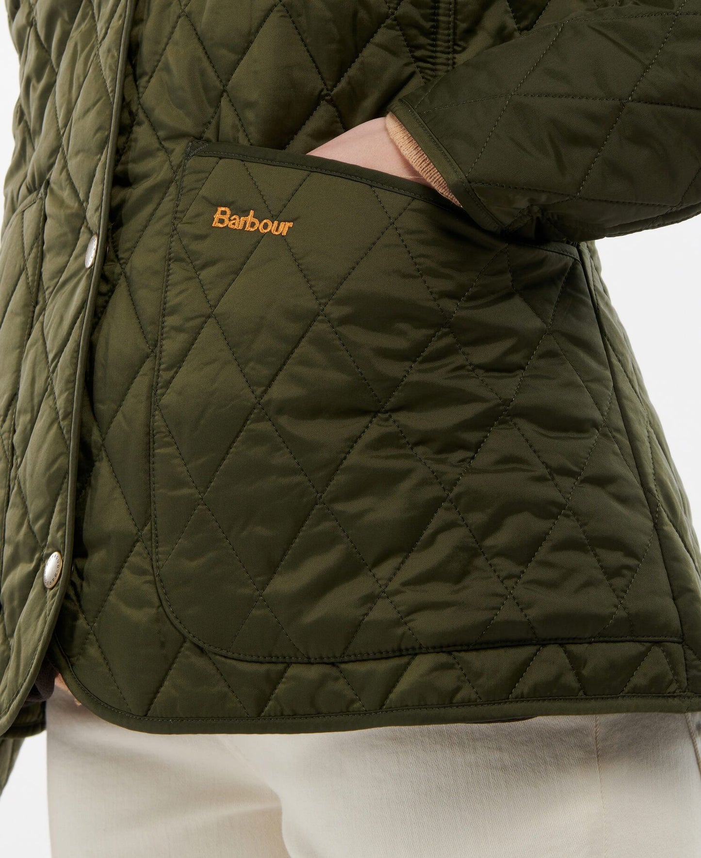 Barbour Jacket Woman Annandale Quilt Olive