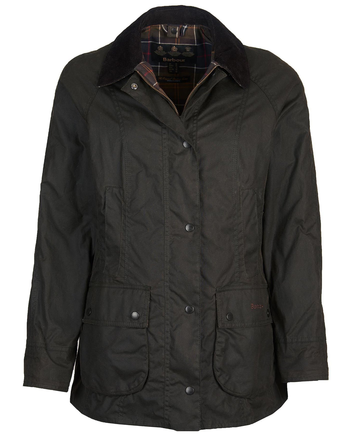 Barbour Jacket Woman Classic Beadnell Wax Olive