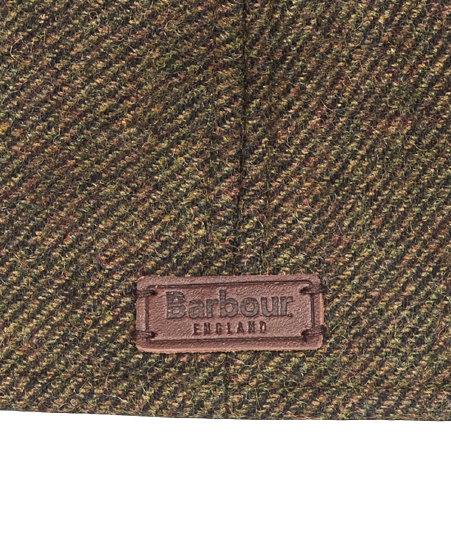 Barbour Cap Man Claymore Bakerboy Olive Twill
