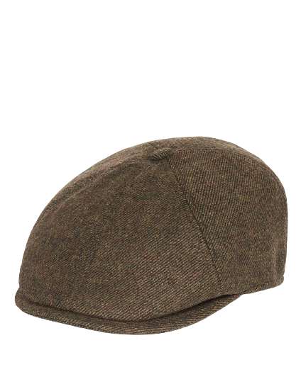 Barbour Cap Man Claymore Bakerboy Olive Twill
