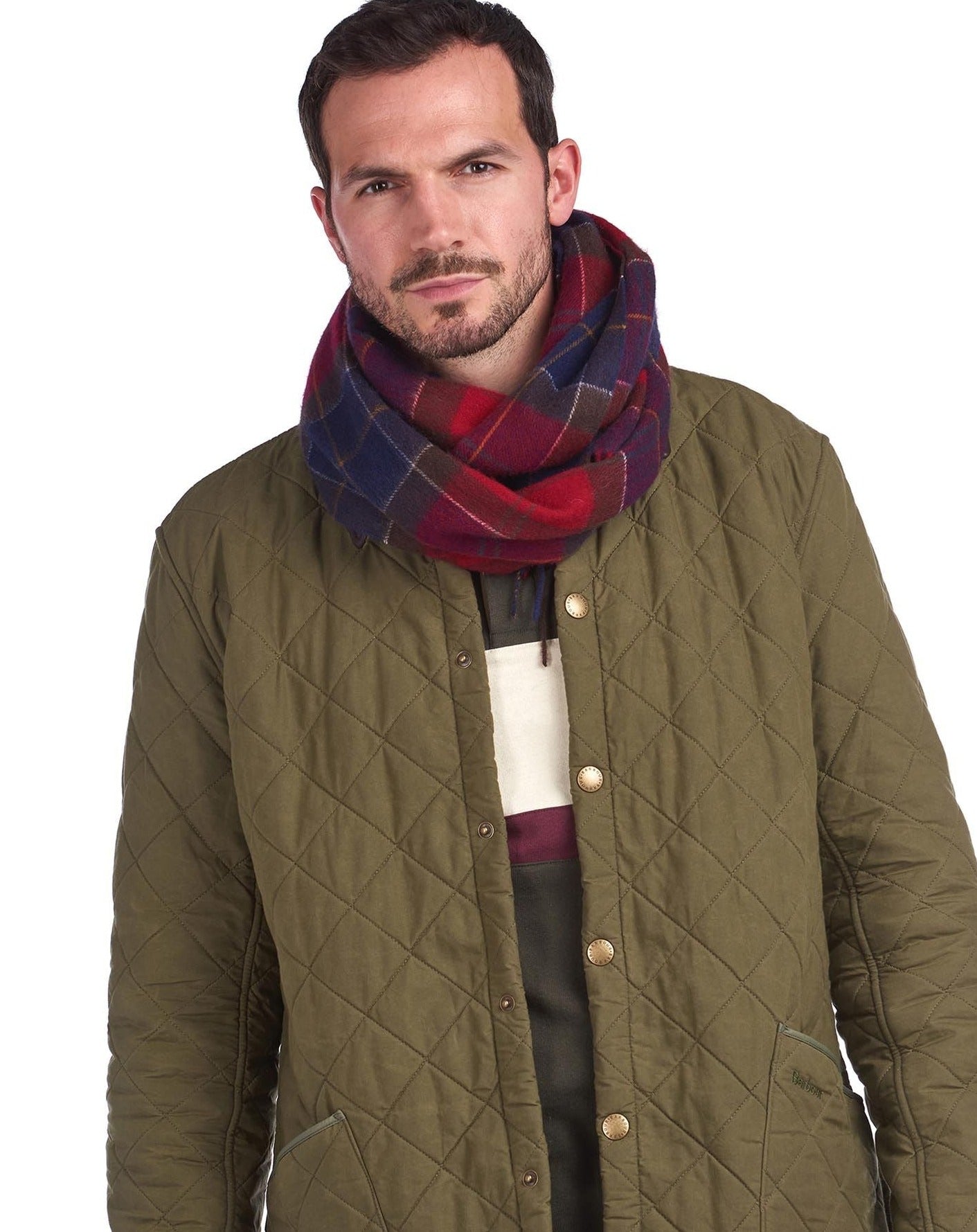 Barbour Scarf Holden Red