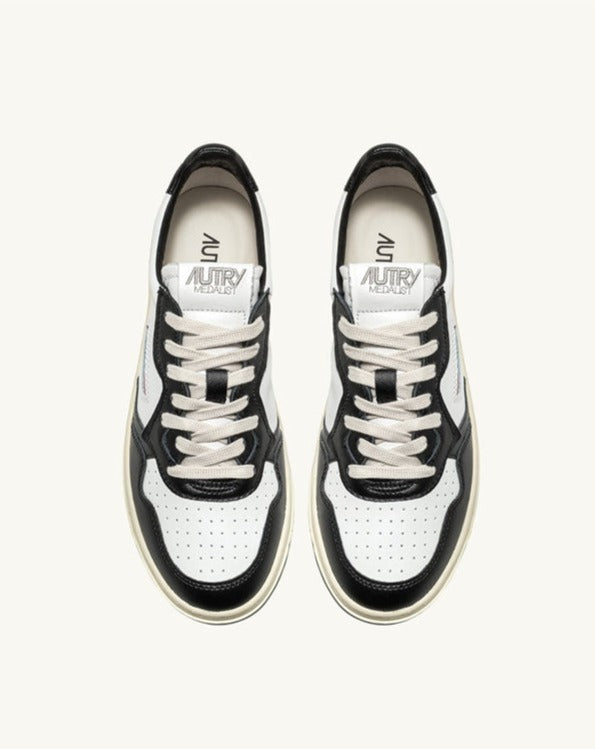 Autry WB01 White Black Bicolor Sneakers